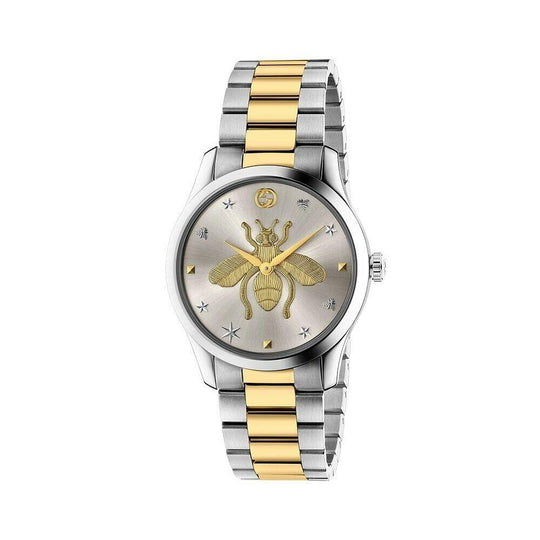 Gucci Women's YA1264131 G-Timeless Two-Tone Stainless Steel Watch