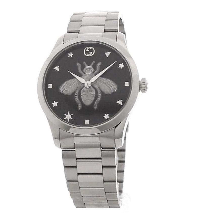 Gucci Women&#39;s YA1264136 G-Timeless Stainless Steel Watch
