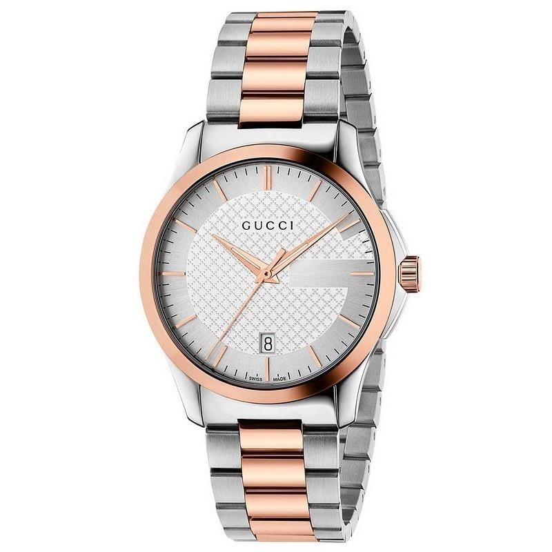 Gucci Women&#39;s YA126473 G-Timeless Two-Tone Stainless Steel Watch