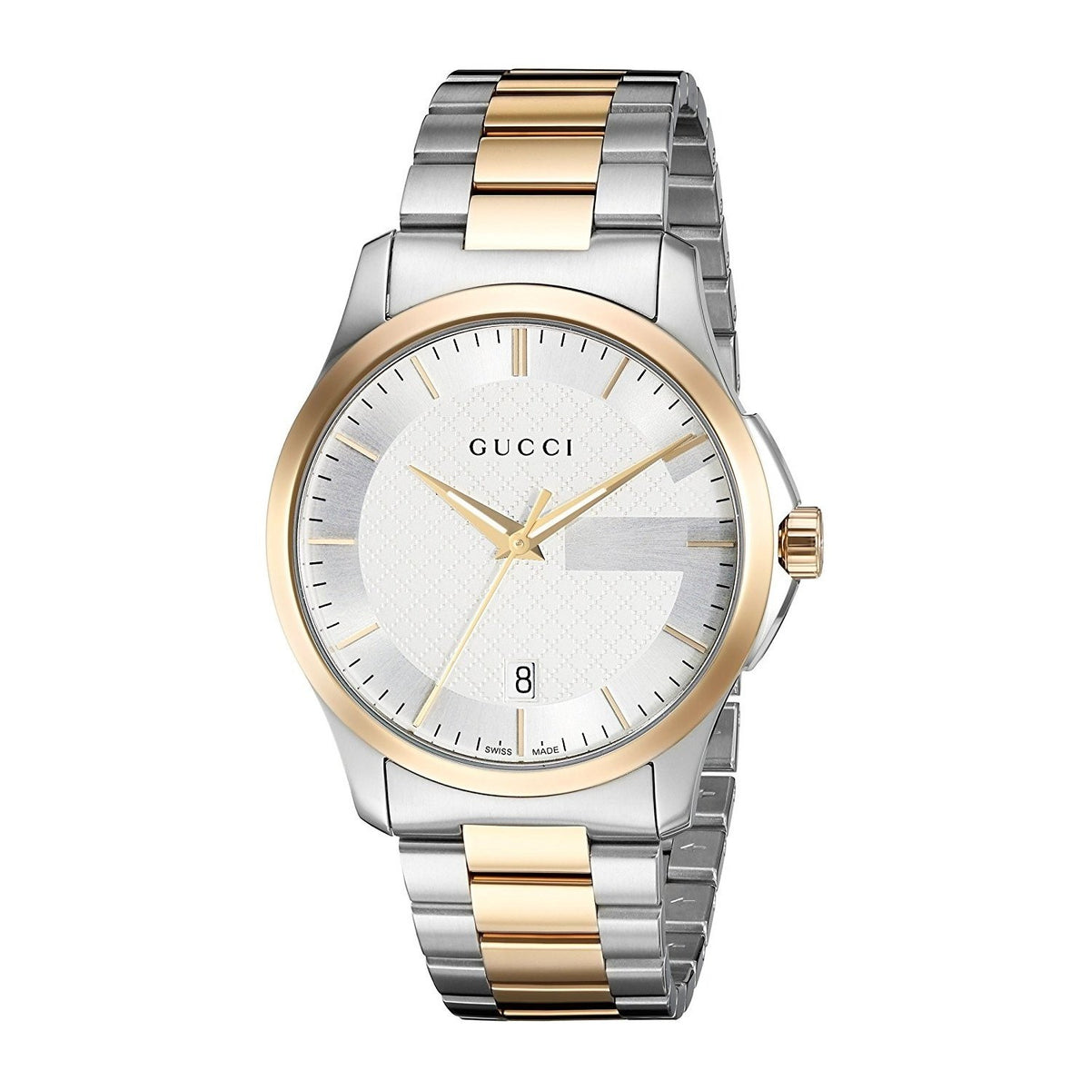 Gucci Men&#39;s YA126474 G-Timeless Two-Tone Stainless Steel Watch