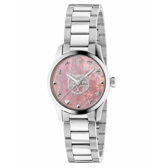 Gucci Women's YA1265013 G-Timeless Stainless Steel Watch