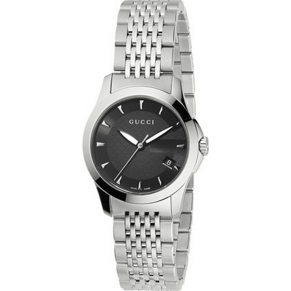 Gucci Women&#39;s YA126502 G-Timeless Stainless Steel Watch