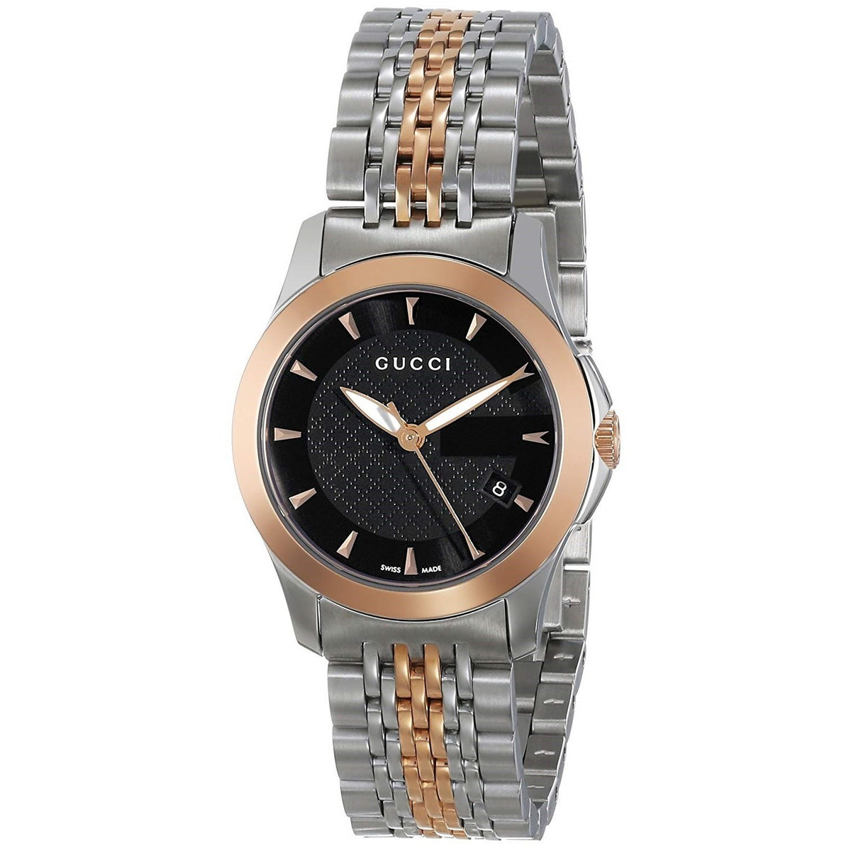 Gucci Women&#39;s YA126512 G-Timless Two-Tone Stainless Steel Watch