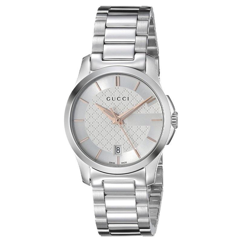 Gucci Unisex YA126523 G-Timeless Stainless Steel Watch