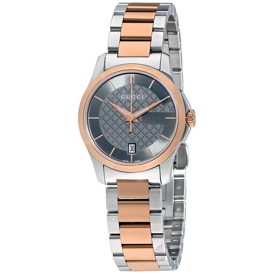 Gucci Women&#39;s YA126527 G-Timeless Two-Tone Stainless Steel Watch