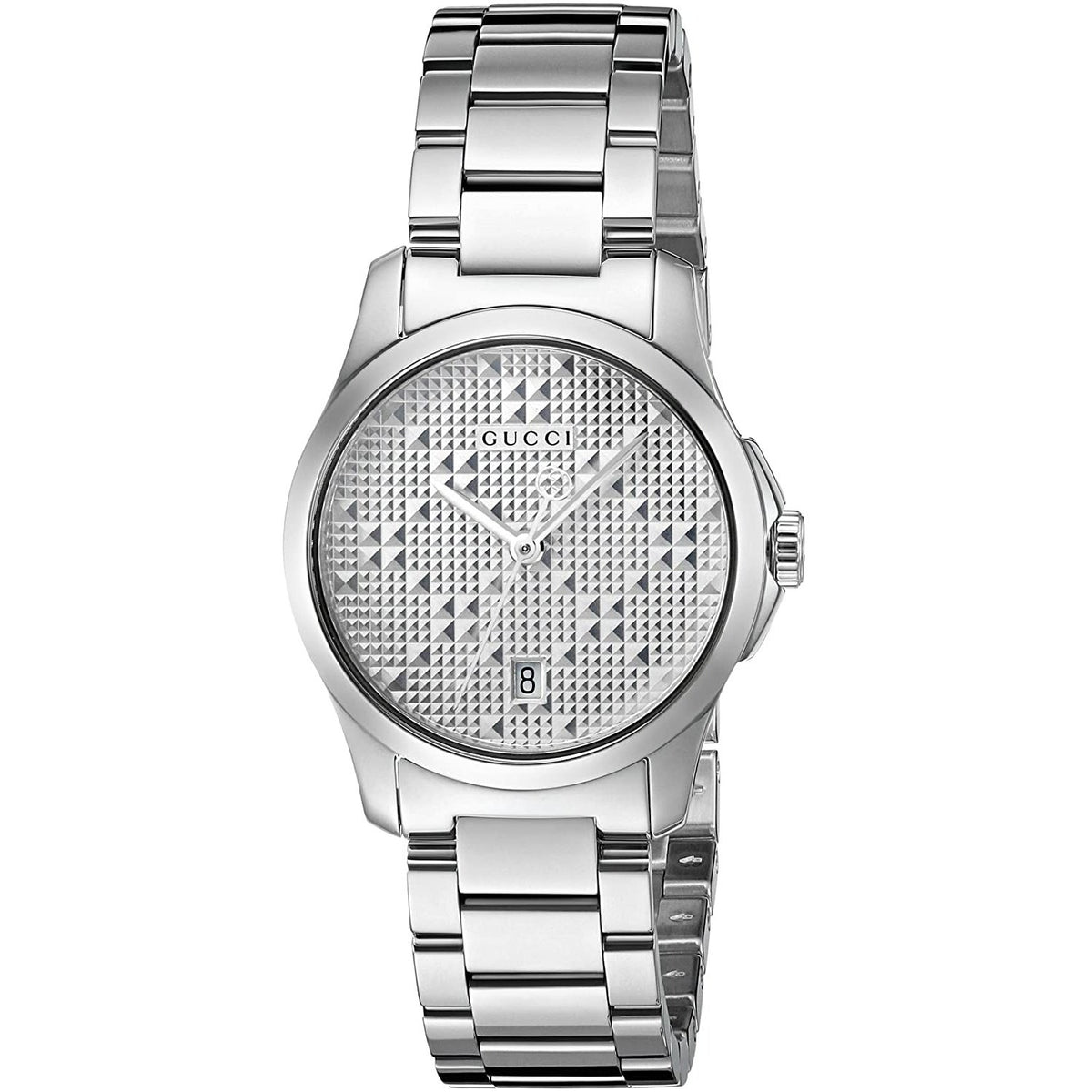 Gucci Women's YA126551 G-Timeless Diamond Stainless Steel Watch