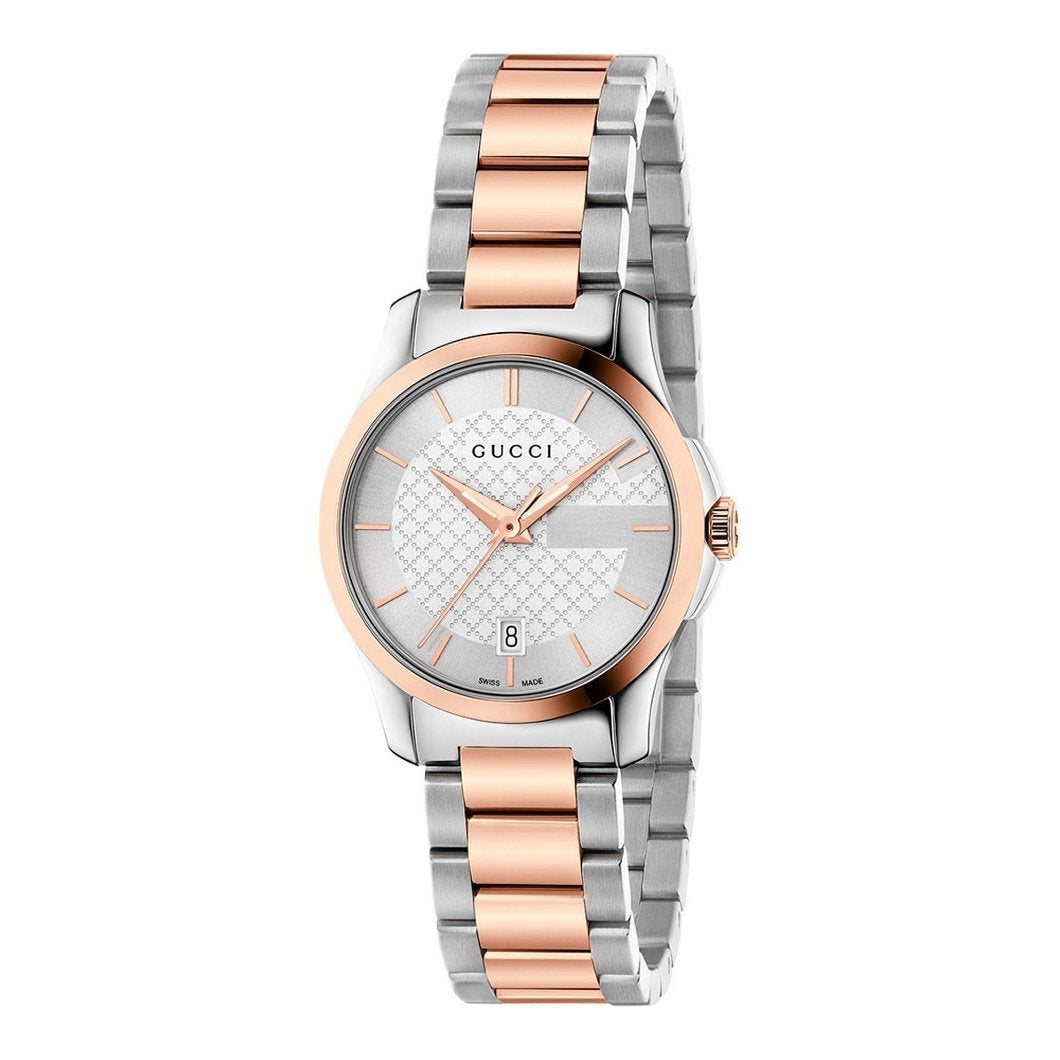 Gucci Women&#39;s YA126564 G-Timeless Two-Tone Stainless Steel Watch