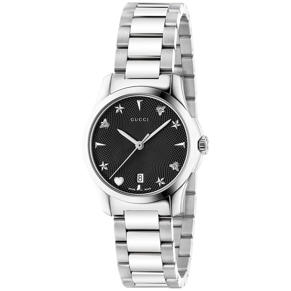 Gucci Women&#39;s YA126573 G-Timeless Stainless Steel Watch
