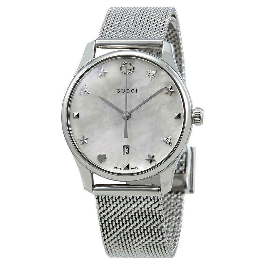 Gucci Women's YA126583 G-Timeless Stainless Steel Watch
