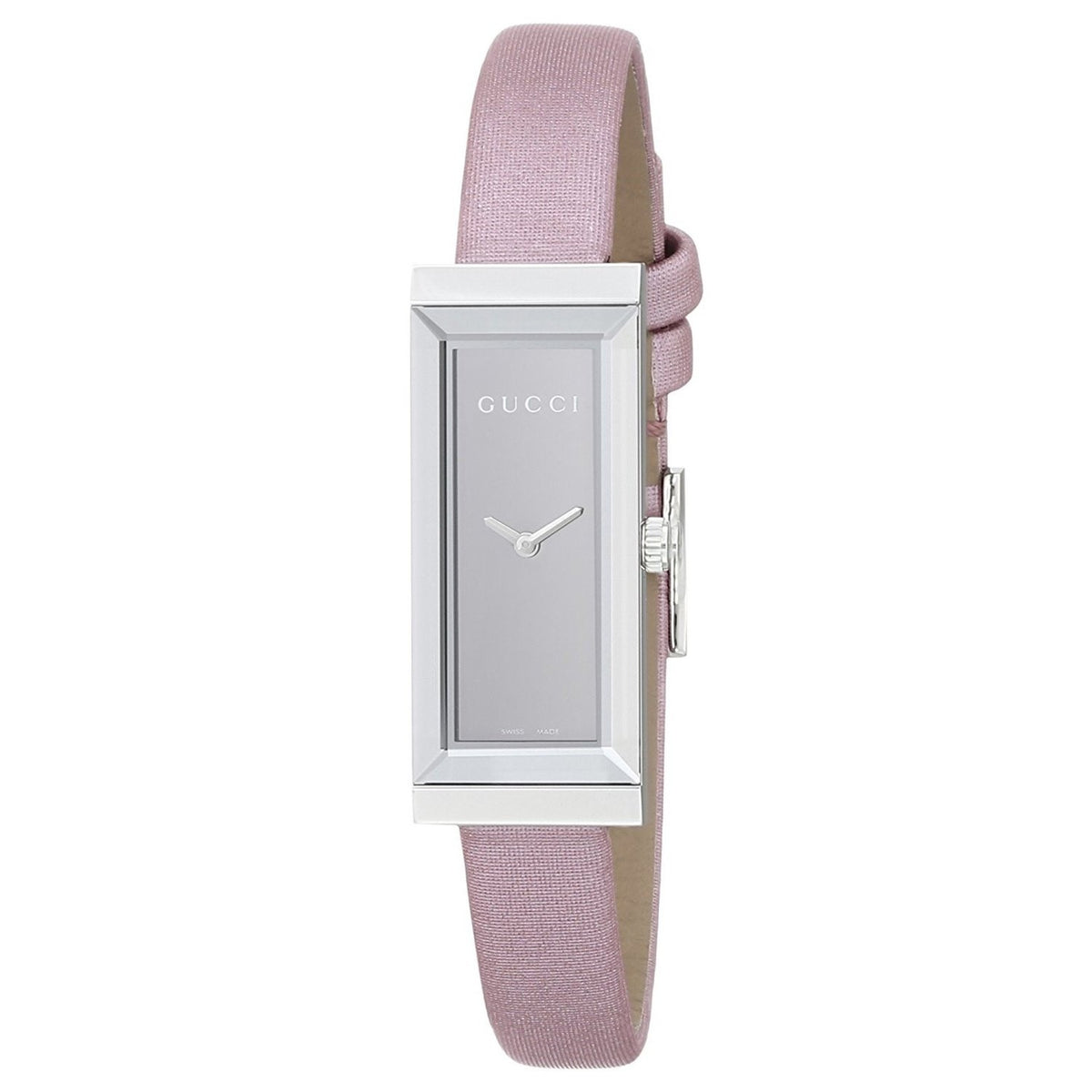 Gucci Women&#39;s YA127502 G-Frame Pink Leather Watch