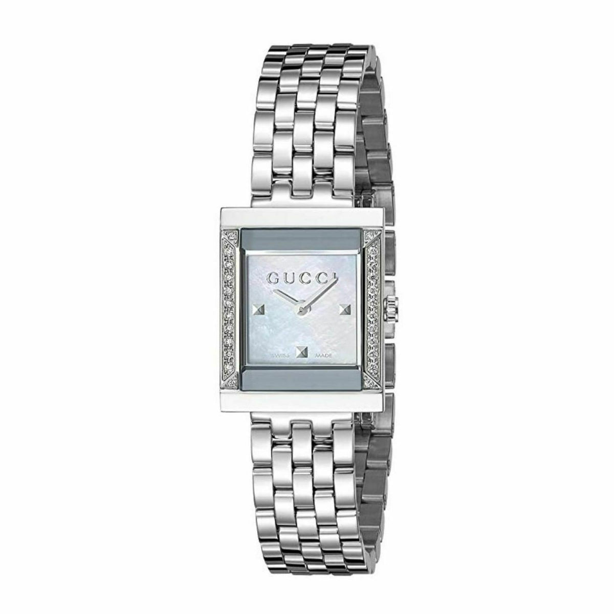 Gucci Women&#39;s YA128405 G-Frame Stainless Steel Watch