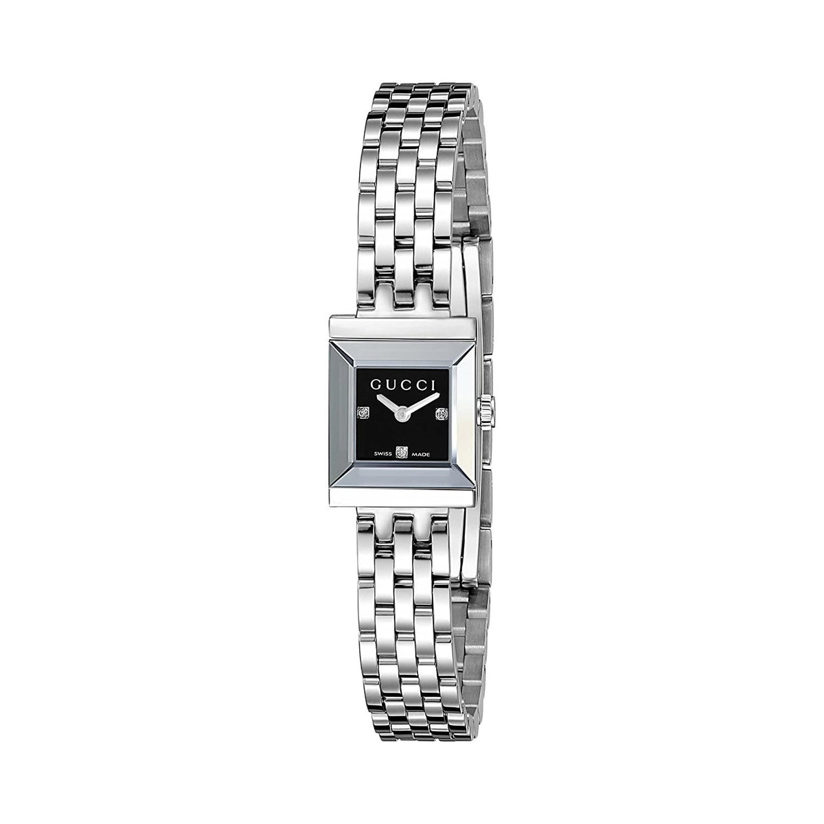 Gucci Women's YA128507 G-Frame Diamond Stainless Steel Watch