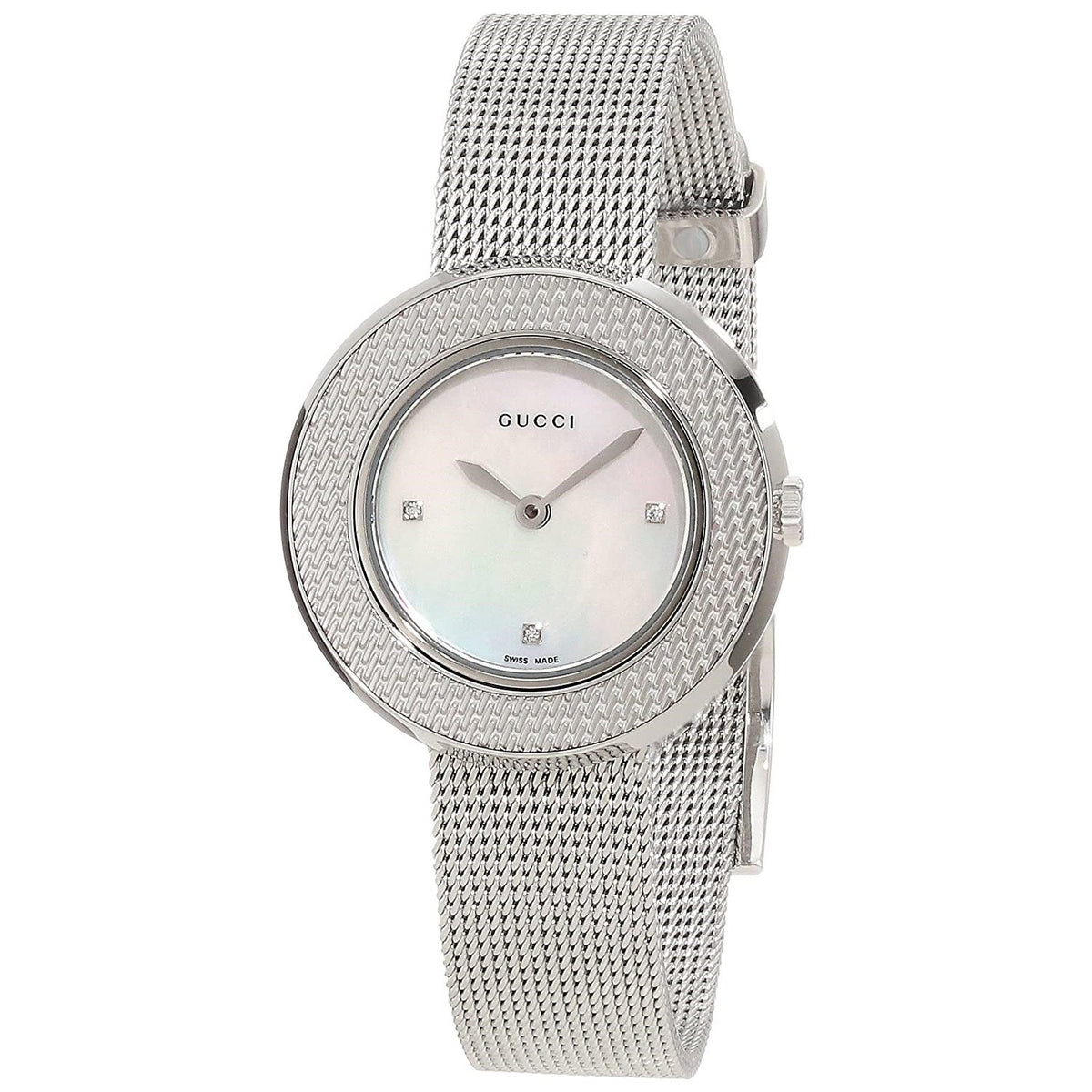 Gucci Women's YA129517 U-Play Diamond Stainless Steel Watch
