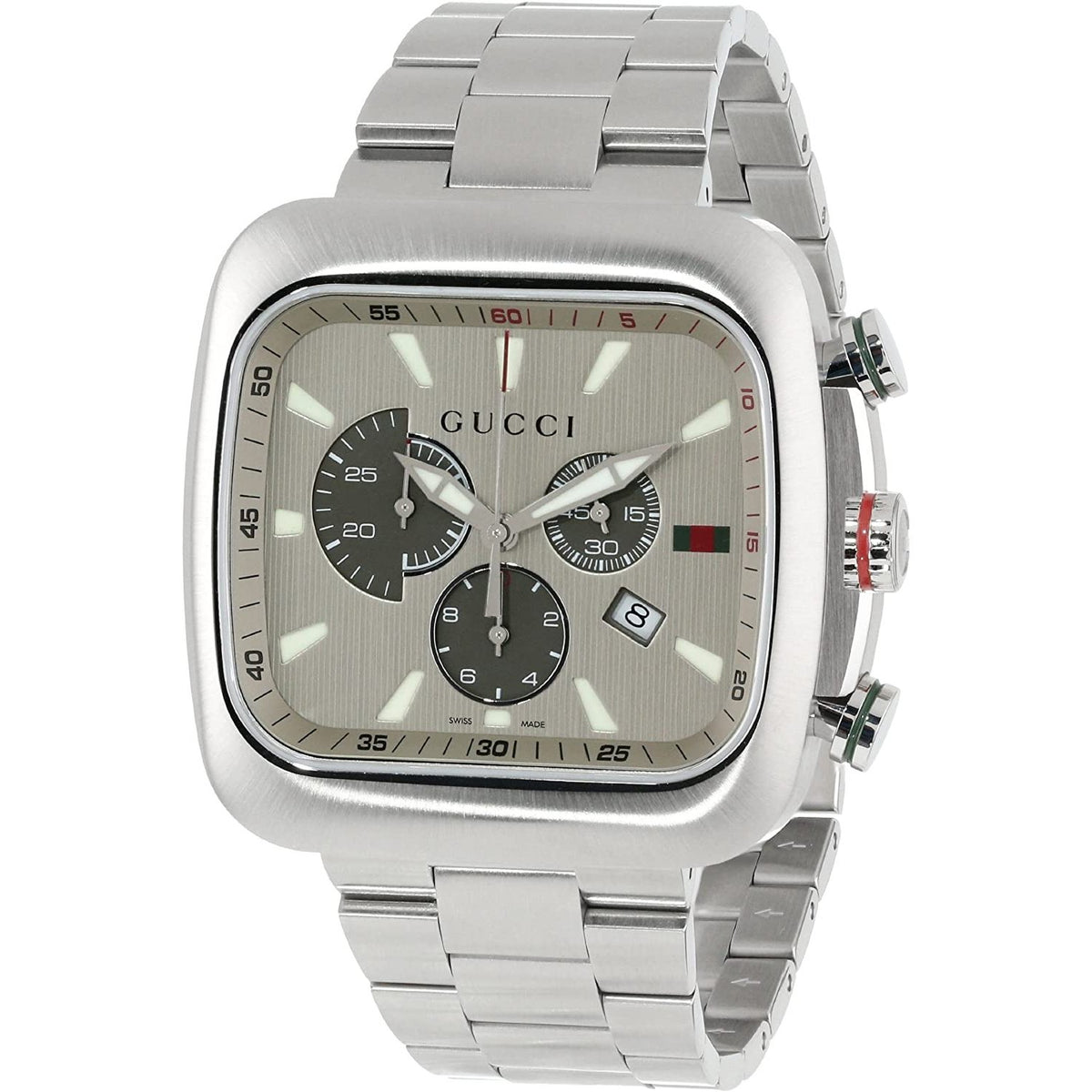 Gucci Men&#39;s YA131201 Coupe Chronograph Stainless Steel Watch