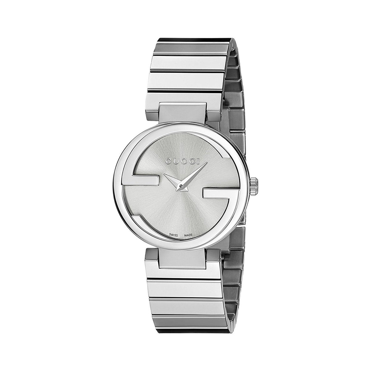 Gucci Women&#39;s YA133503 Interlocking Stainless Steel Watch
