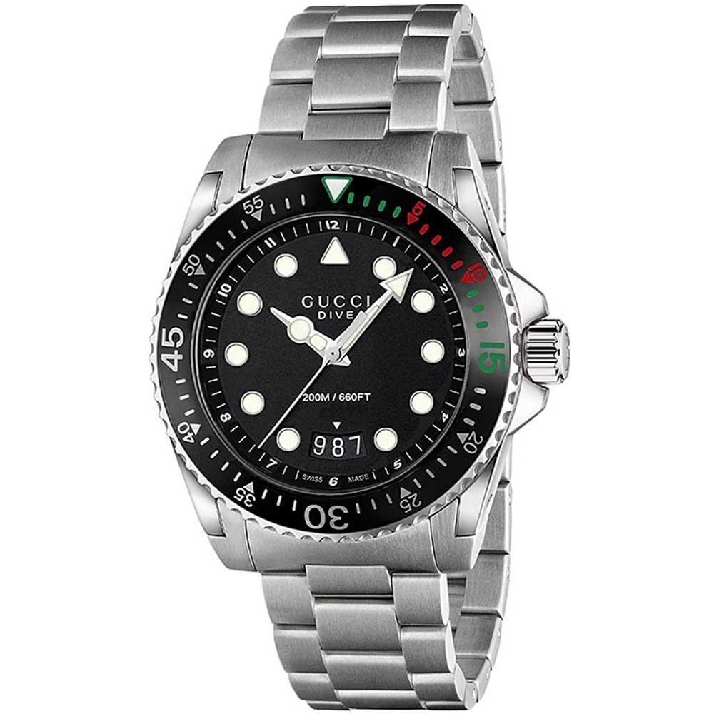 Gucci Men&#39;s YA136208 Dive XL Stainless Steel Watch