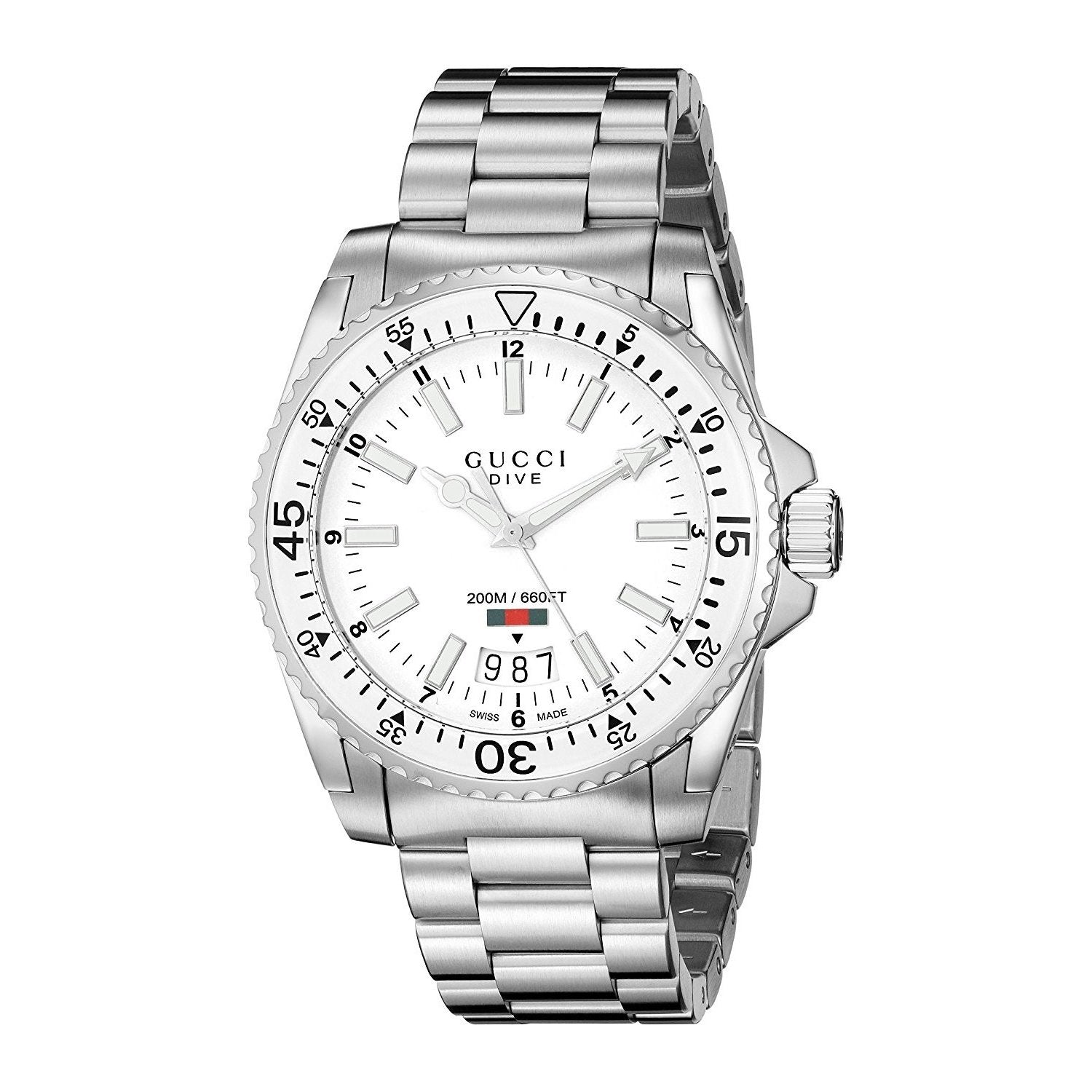 Gucci dive watch sales white