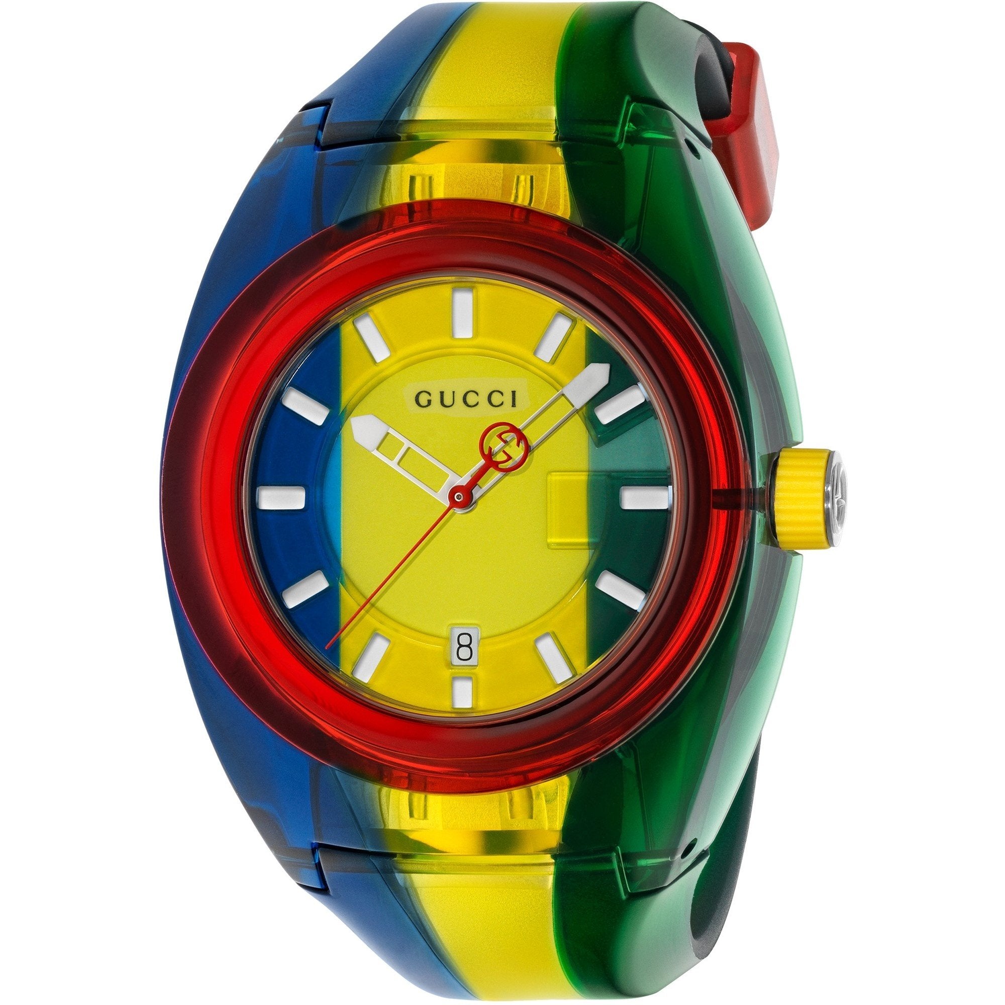 Gucci Women's YA137114 Sync Multicolored Rubber Watch