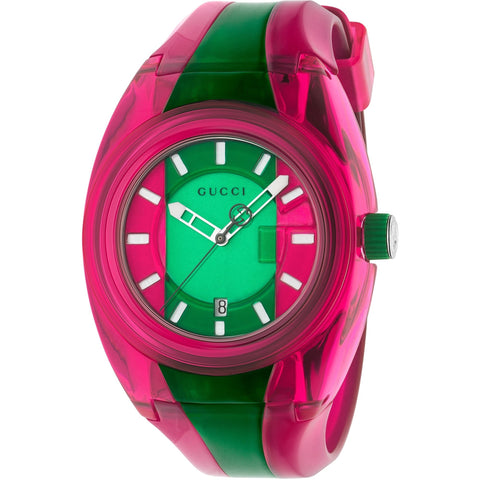 Gucci Women's YA137115 Sync Two-Tone Rubber Watch