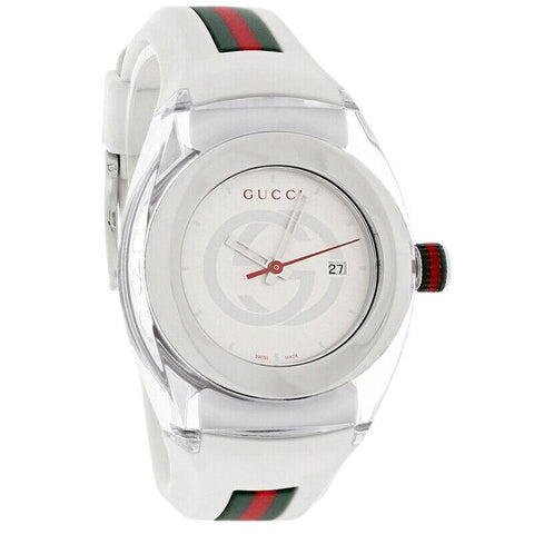 Gucci Women's YA137302 Sync Two-Tone Rubber Watch
