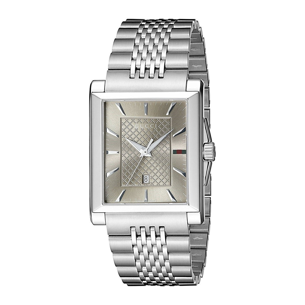 Gucci Men&#39;s YA138402 G-Timeless Stainless Steel Watch