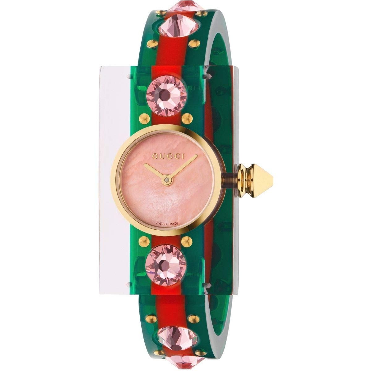 Gucci Women's YA143525 Vintage Web  Two-Tone Translucent Resin Watch