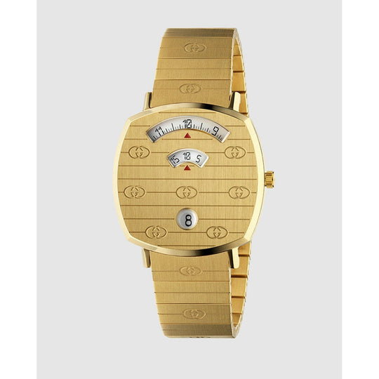 Gucci Unisex YA157403 Grip Gold-Tone Stainless Steel Watch