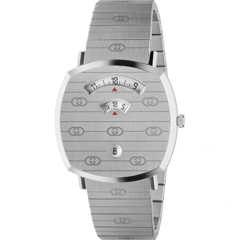Gucci Unisex YA157410 Grip Stainless Steel Watch