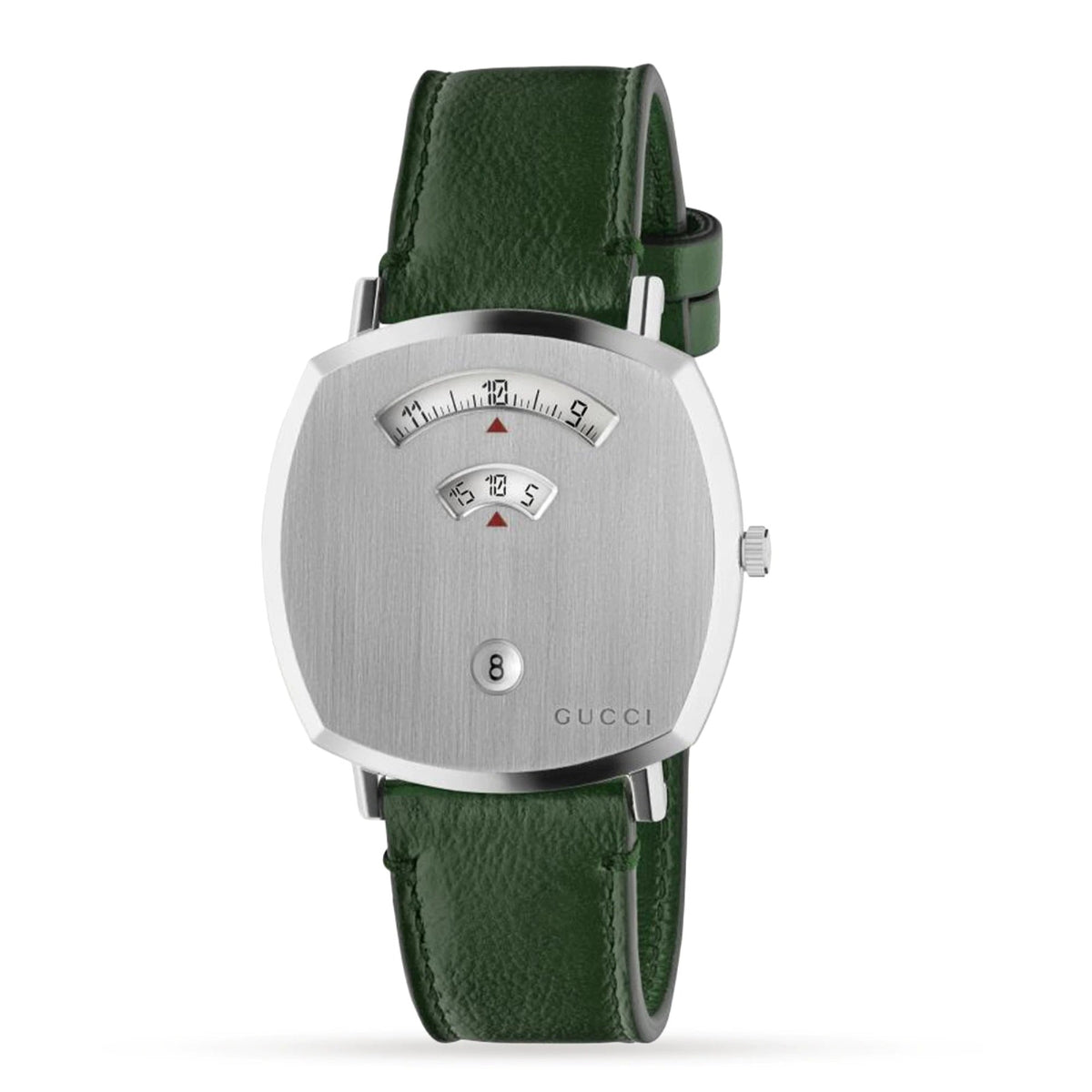 Gucci Unisex YA157412 Grip Green Leather Watch