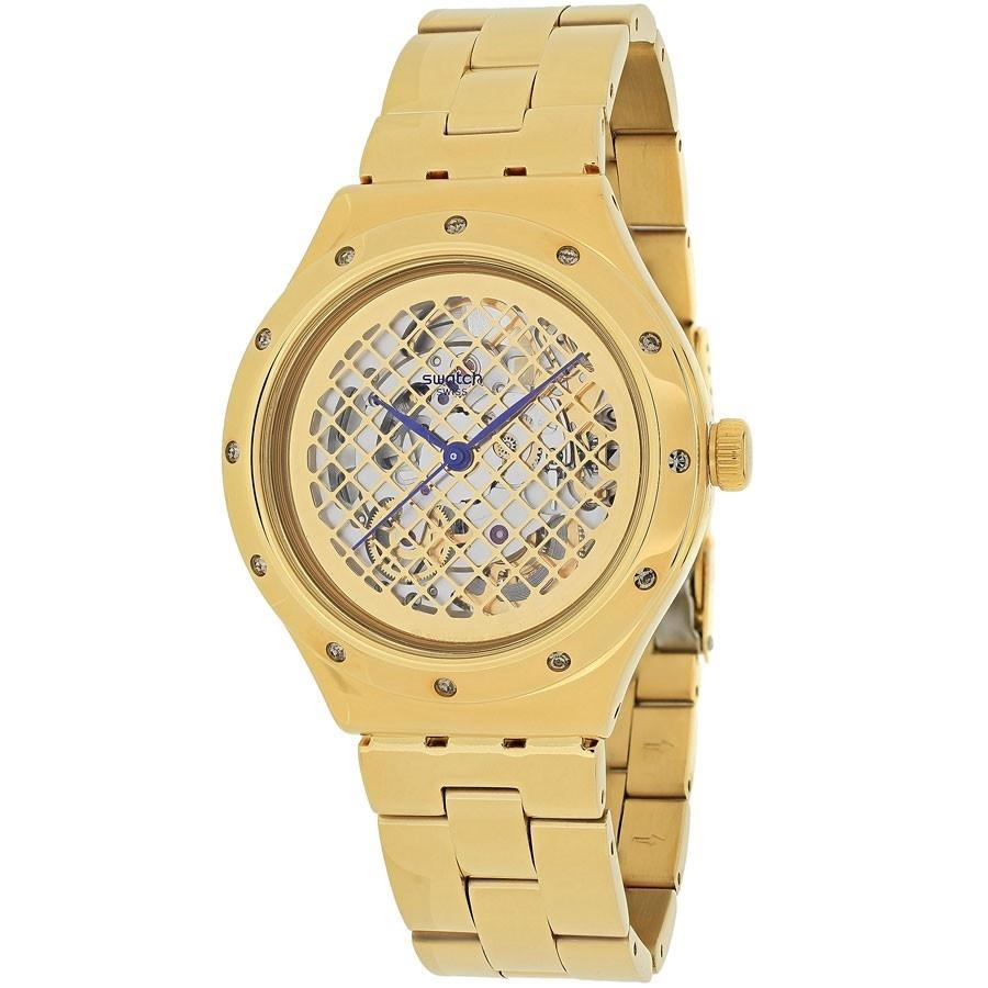 Swatch Unisex YAG100G Irony Boleyn Automatic Gold-Tone Stainless Steel Watch