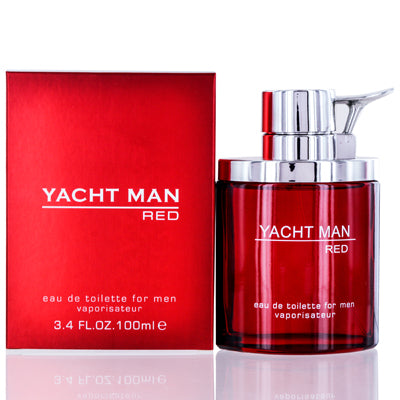 Yacht Man Red Myrurgia Edt Spray 3.4 Oz (100 Ml) For Men 0911