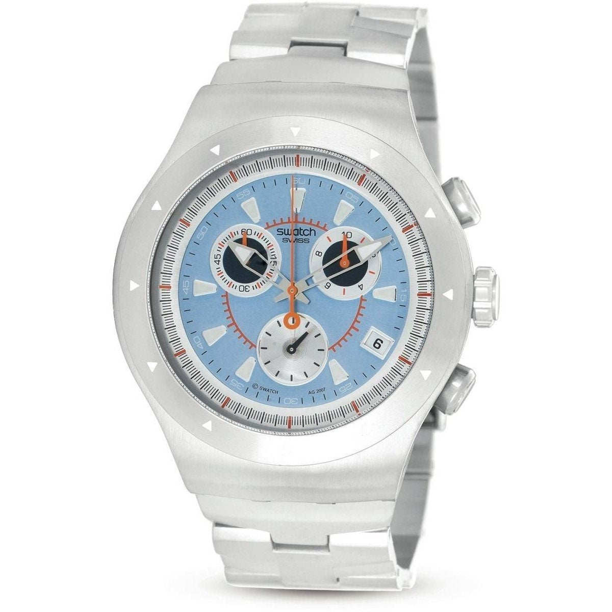 Swatch Men&#39;s YOS421GC Chronograph Stainless Steel Watch