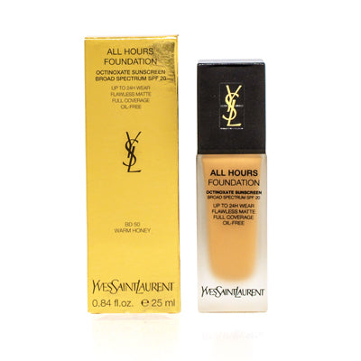 Ysl All Hours Foundation (Bd 50) Warm Honey .84 Oz (25 Ml) 722966