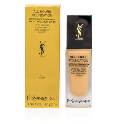 Ysl All Hours Foundation (B 20) Ivory Slightly Damaged .84 Oz (25 Ml) 722867