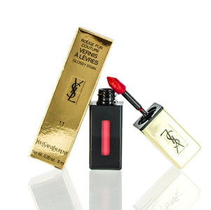 Ysl Rouge Pur Couture Vernis A Levres Glossy Stain (11) Rouge Gouache 0.2 Oz 7730