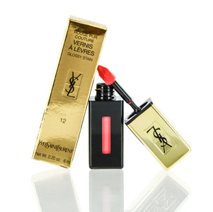 Ysl Rouge Pur Couture Vernis A Levres Glossy Stain (12) Corail Acrylic 0.2 Oz 7808
