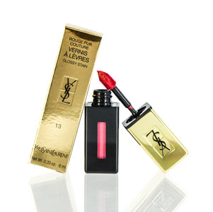 Ysl Rouge Pur Couture Vernis A Levres Glossy Stain (13) Rose Tempera 0.2 Oz 7877