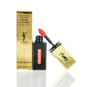 Ysl Rouge Pur Couture Vernis A Levres Glossy Stain (7) Corail Aquatique 0.2 Oz 7457