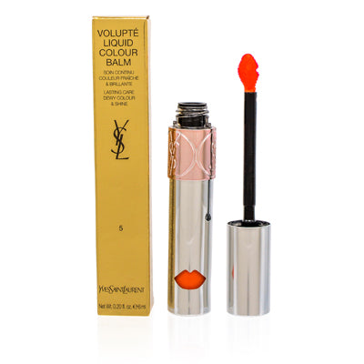Ysl Volupte Liquid Colur Balm (5) Watch Me Orange Slightly Damaged 0.20 Oz   