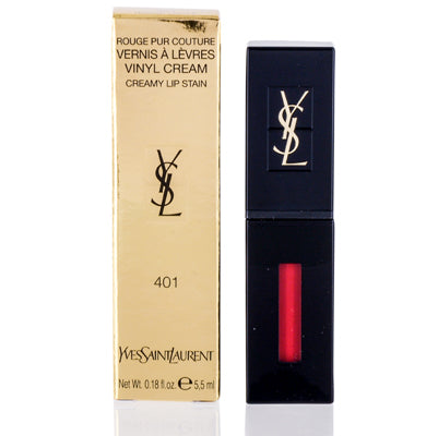 Ysl Vinyl Cream Lip Stain (401) Rouge Vinyle .18 Oz (5.5 Ml) 332578
