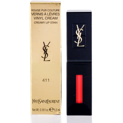 Ysl Vinyl Cream Lip Stain (411) Rhythm Red .18 Oz (5.5 Ml) 332660