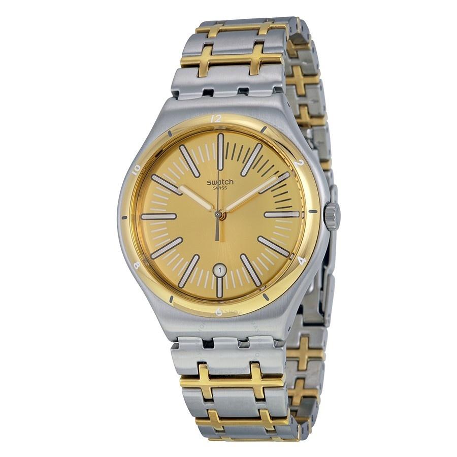 Swatch Men&#39;s YWS410G Irony Ride In Two-Tone Stainless Steel Watch