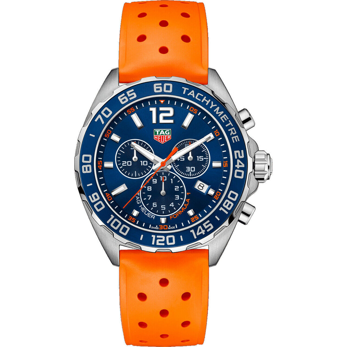 Tag Heuer Men&#39;s CAZ1014.FT8028 Formula 1 Chronograph Orange Rubber Watch